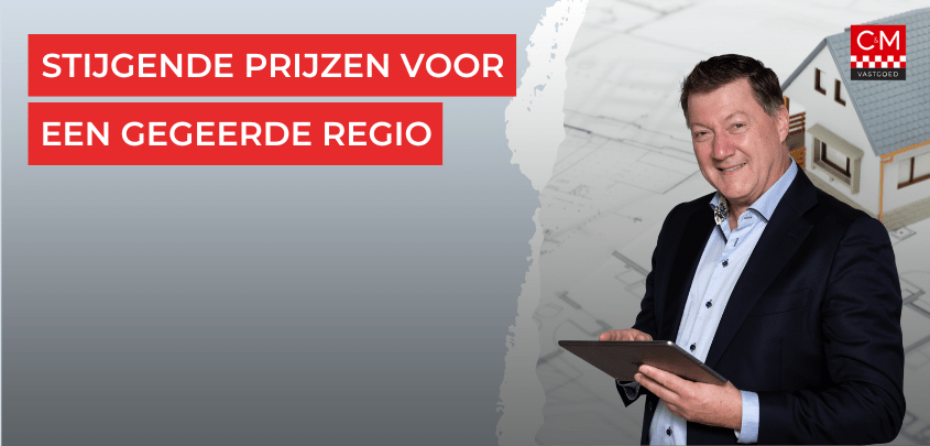 Stijgende prijzen voor een gegeerde regio