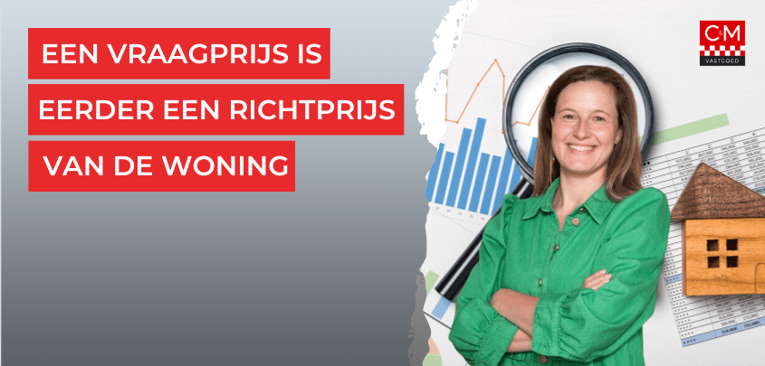 Een vraagprijs is eerder een richtprijs van de woning